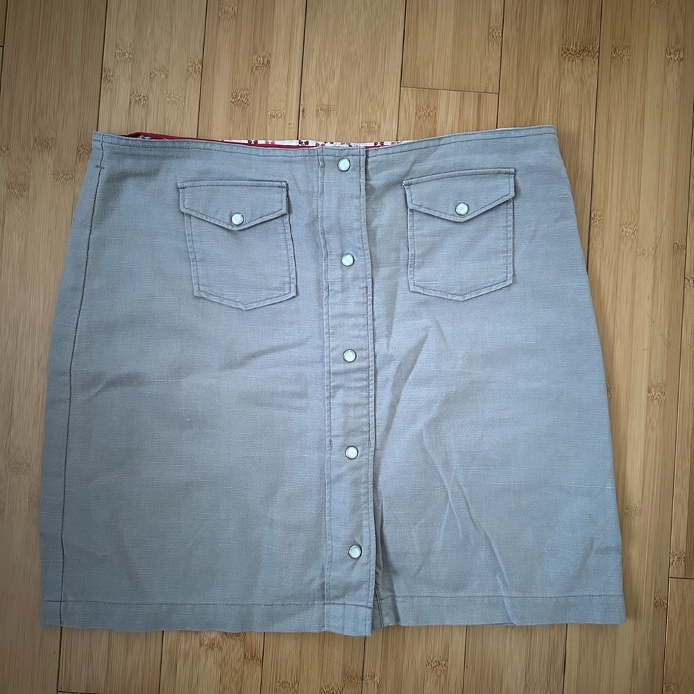Women’s Horny Toad khaki linen skirt size 10